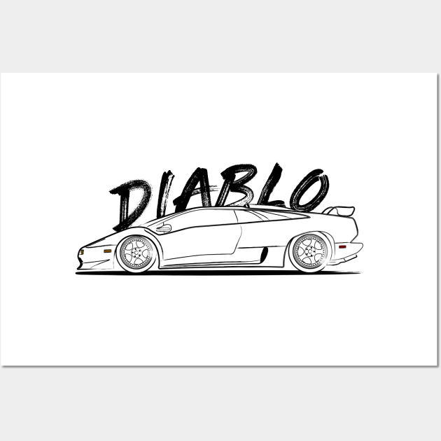 Lambo Diablo Wall Art by turboosted